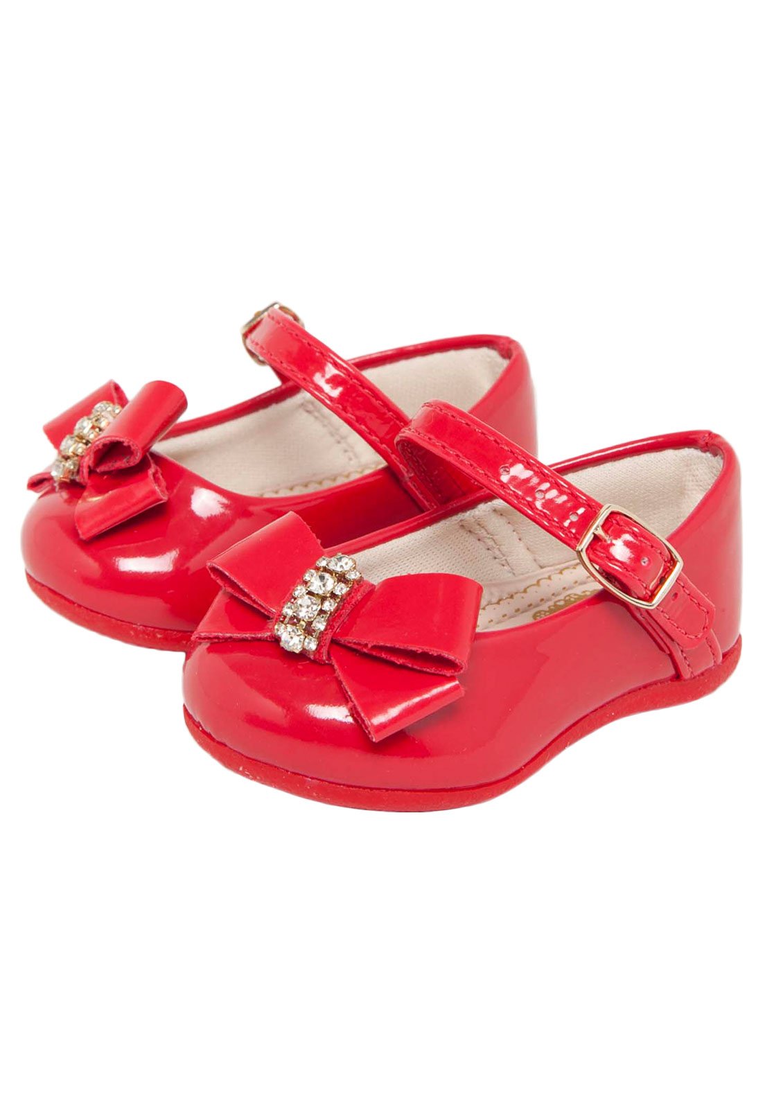 sapato infantil vermelho pampili