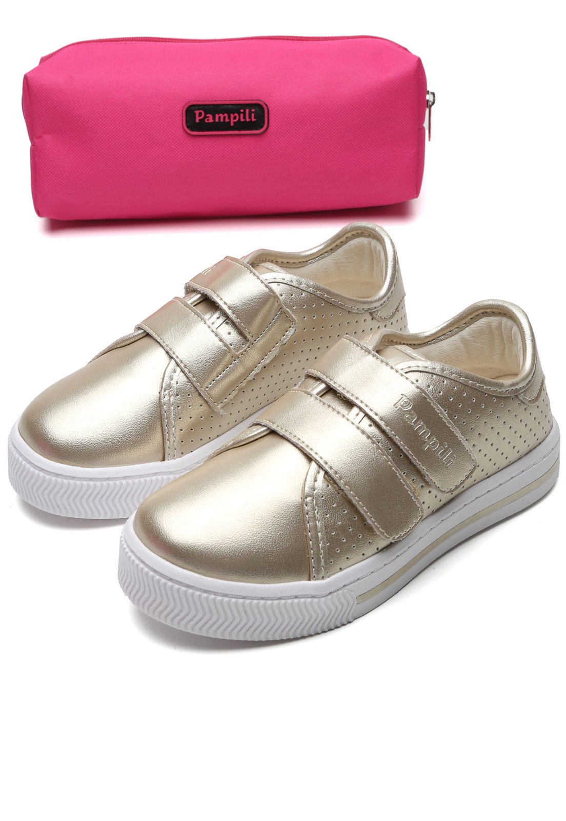 tenis pampili dourado