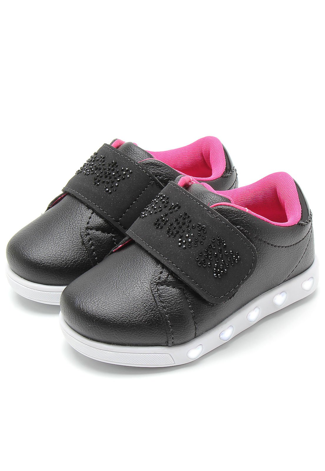 tênis pampili sneaker luz preto