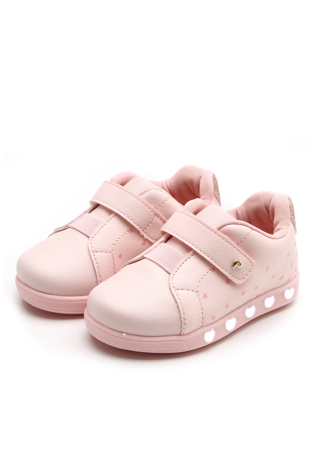 tênis pampili sneaker luz rosa