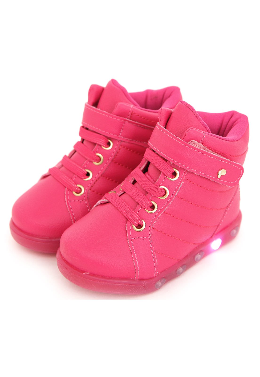 tênis pampili sneaker luz rosa