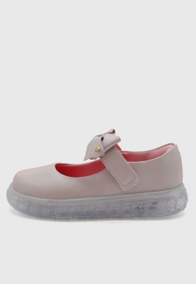 Tênis Infantil Pampili Laço Led Rosa