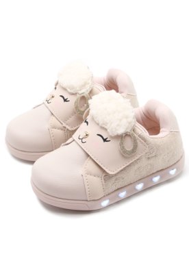 Tênis Pampili Menina Led Bege Menor preço em Tênis Pampili Menina Led Bege