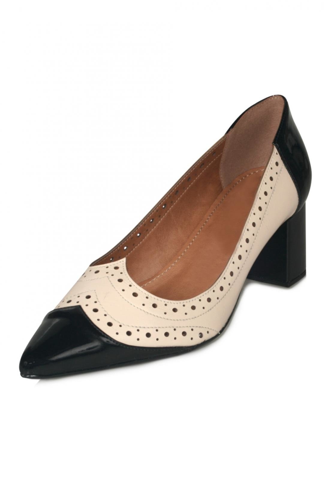 scarpin branco constance