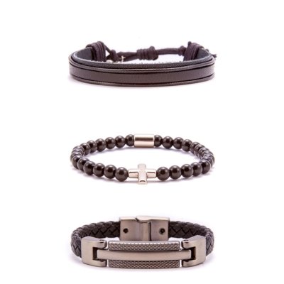 Kit Pulseira Papachulli Divine Preto Menor preço em Kit Pulseira Papachulli Divine Preto