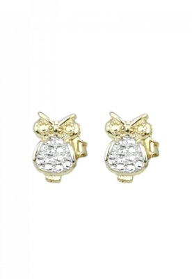 Brinco Papillô Joias Coruja, Em Ouro 18K Menor preço em Brinco Papillô Joias Coruja, Em Ouro 18K