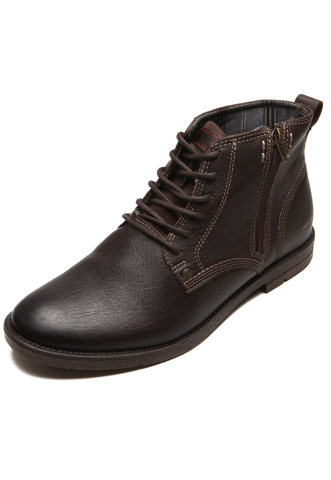 Botas de couro store cano curto masculino