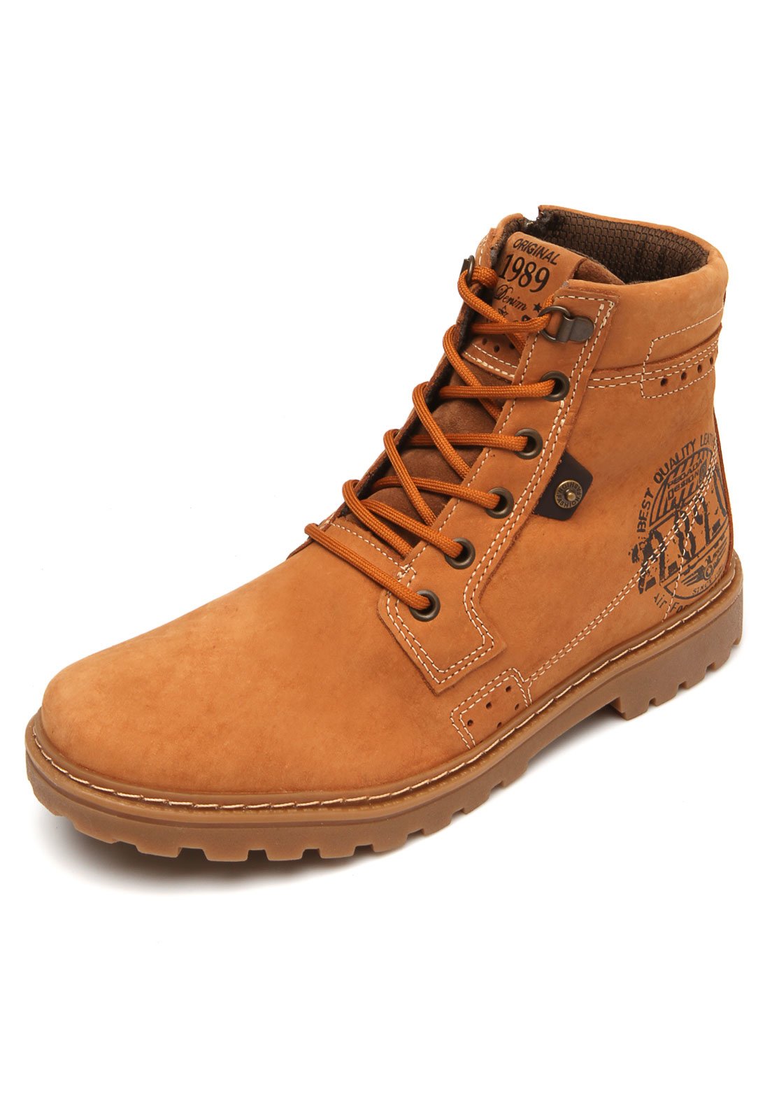 bota couro pegada