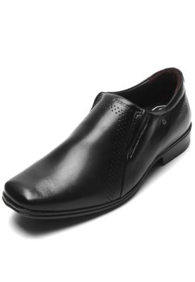 Sapato Social Couro Pegada Perfuros Preto Menor preço em Sapato Social Couro Pegada Perfuros Preto