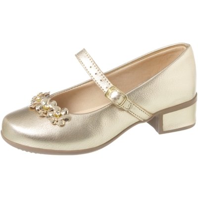 Sapato fashion infantil feminino dourado