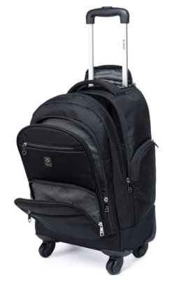 Mochila Executiva Rodinhas 360° Notebook Trabalho Espaçosa Reforçada