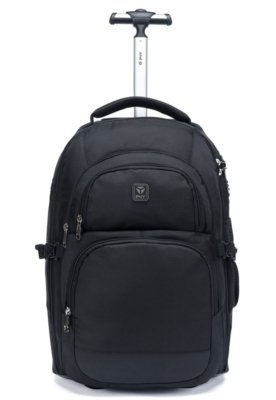 Mochila Rodinhas Executiva Notebook Trabalho Espaçosa Reforçada