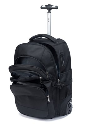 Mochila Rodinhas Executiva Notebook Trabalho Espaçosa Reforçada