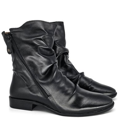 LUN004E | VTPLU01 | BOTA LUNA | COURO PRETO Incolor