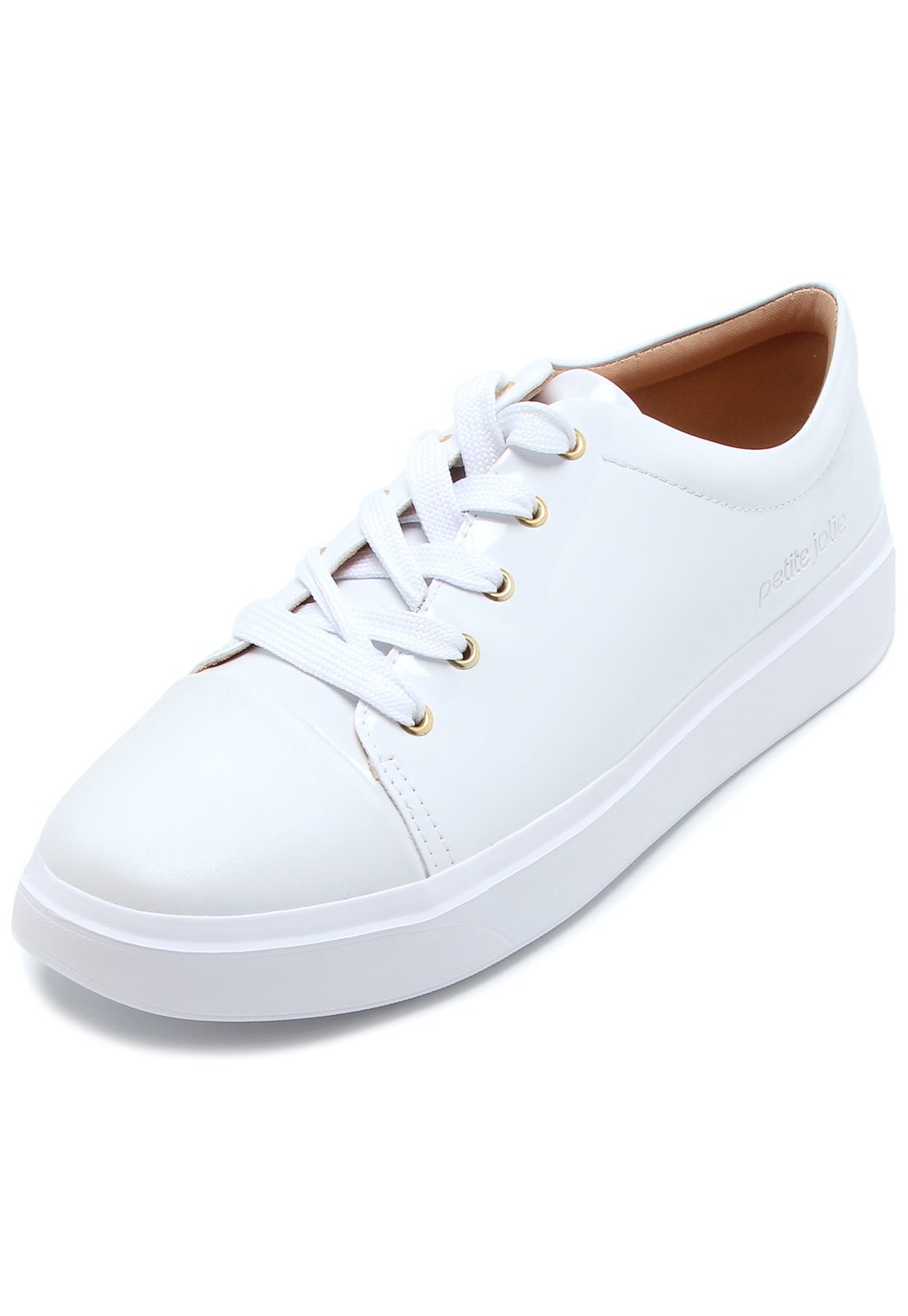 Tenis sales envernizado branco