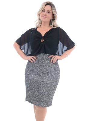 vestido para colação de grau plus size