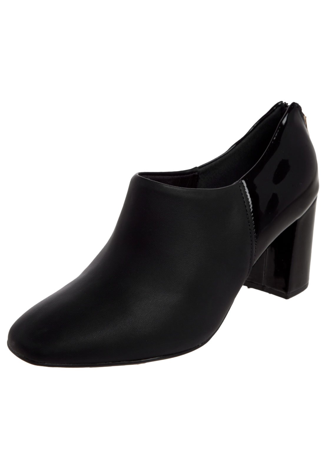 ankle boot verniz preta