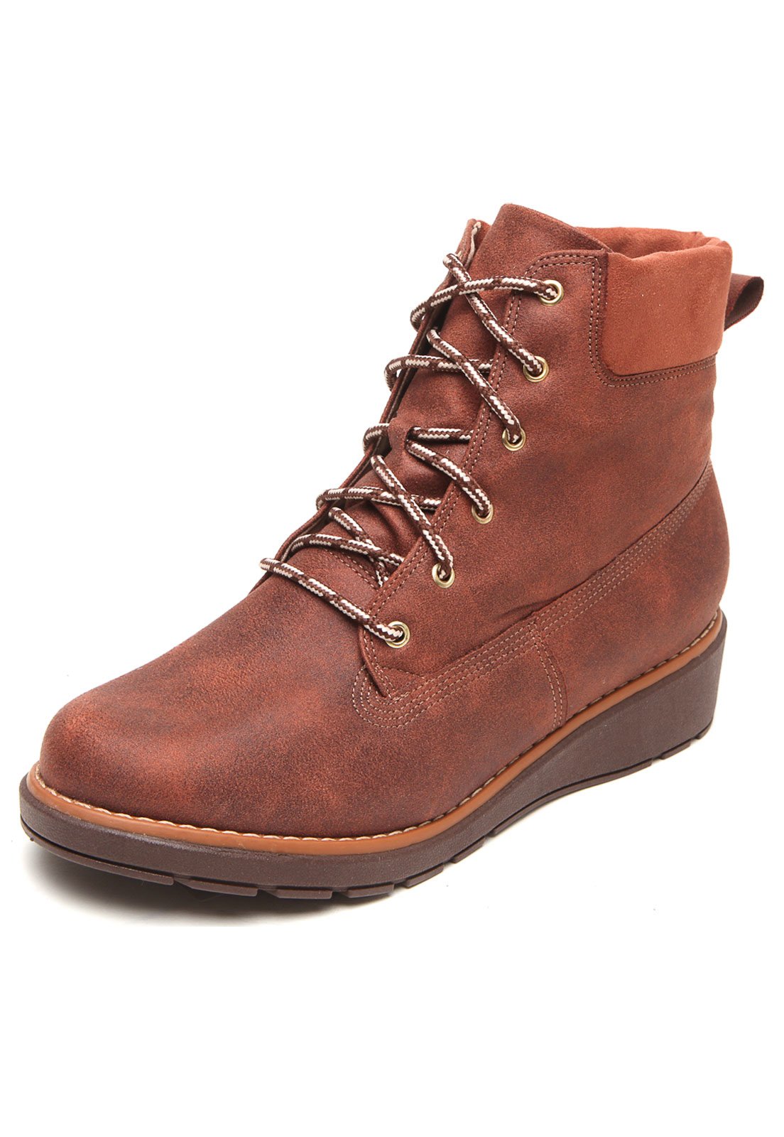 bota cano curto piccadilly marrom