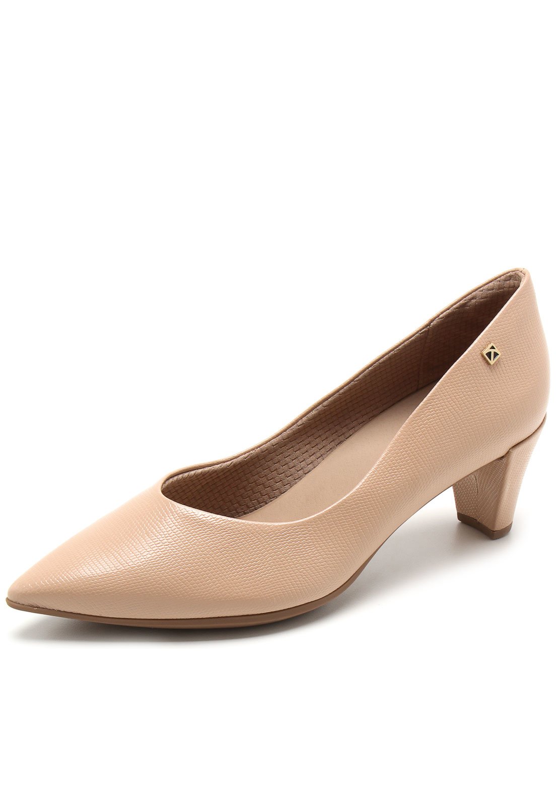 Scarpin piccadilly cheap bico fino