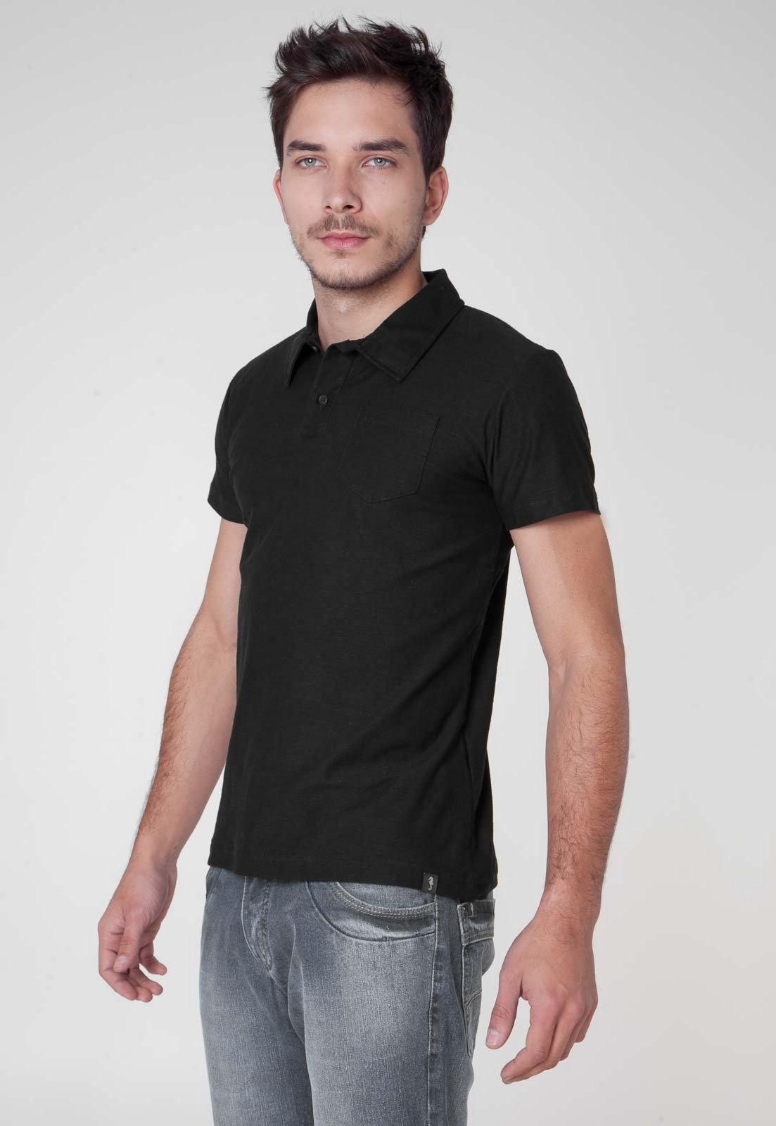 Camisa Polo Pier Nine Style Preta - Compre Agora | Dafiti Brasil 