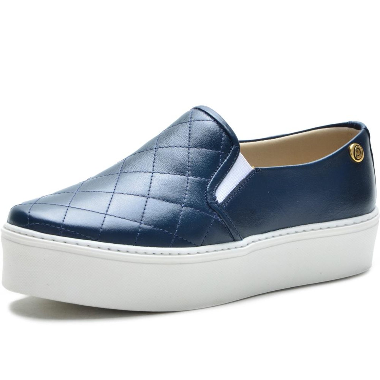 tenis slip on azul marinho