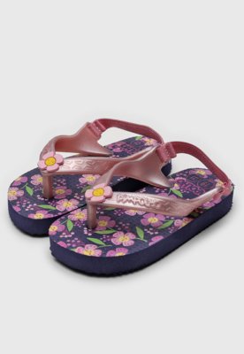 Chinelo Pimpolho Infantil Praiano Roxo