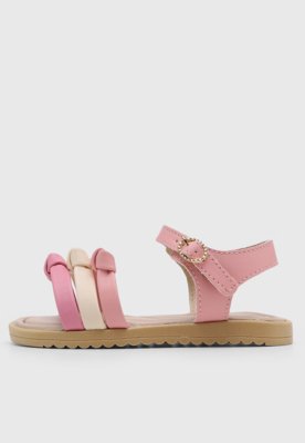 Sandália Infantil Pimpolho Arco Íris Rosa