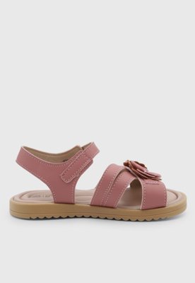 Sandália Infantil Pimpolho Flora Rosa