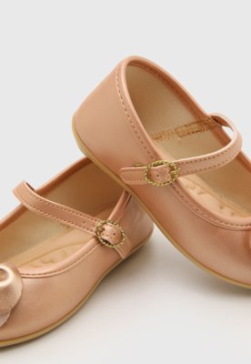 Sapatilha Boneca Infantil Pimpolho Laço Rosa