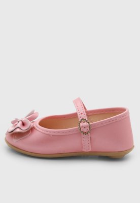 Sapatilha Boneca Infantil Pimpolho Laço Rosa