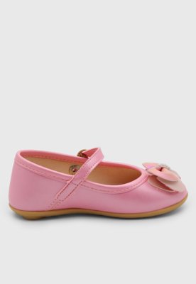 Sapatilha Infantil Pimpolho Boneca Laço Rosa