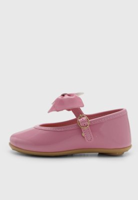 Sapatilha Infantil Pimpolho Laço Rosa