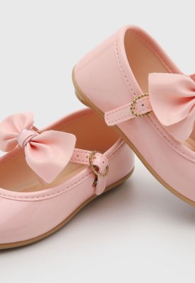 Sapatilha Infantil Pimpolho Laço Rosa