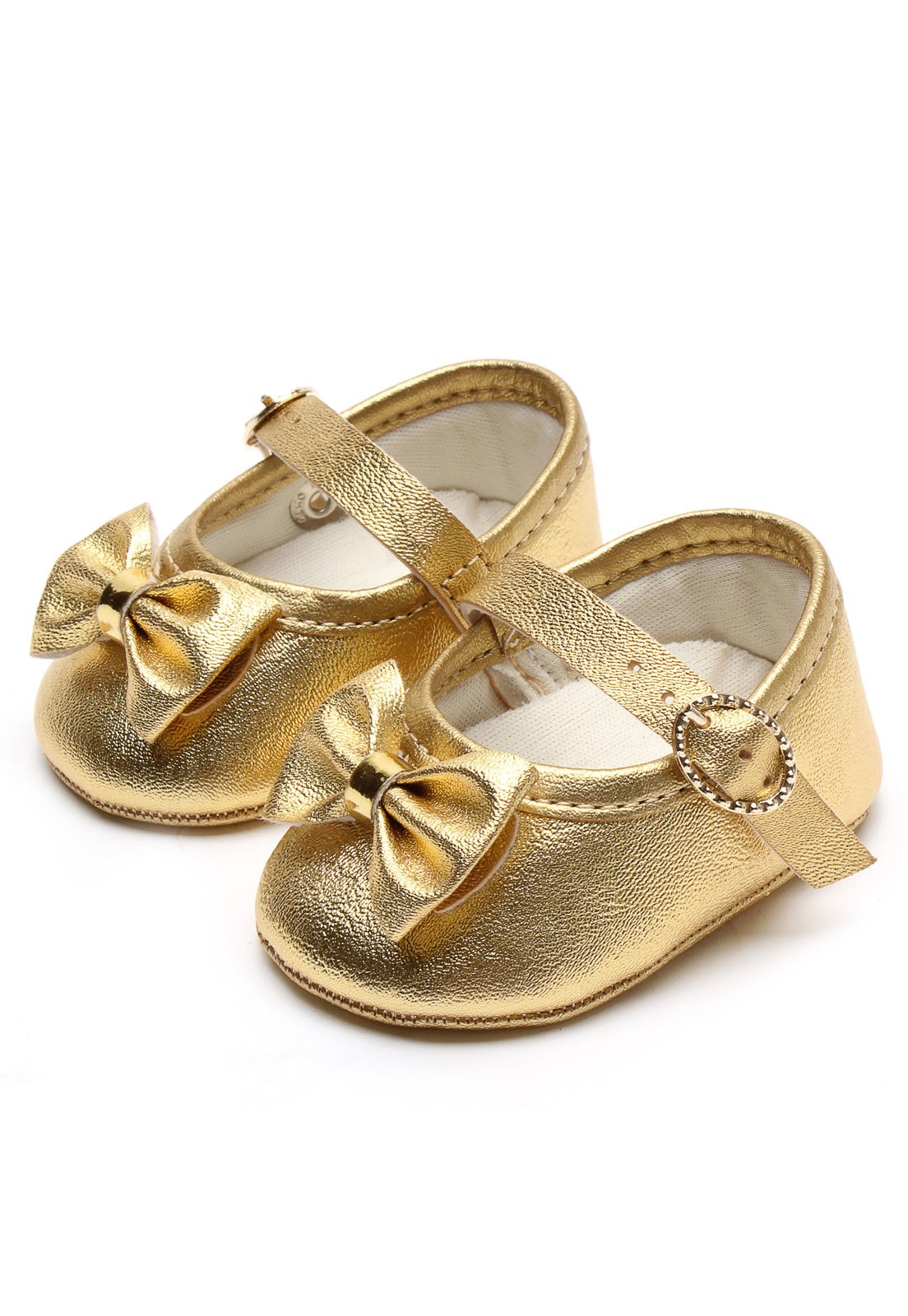 Sapatinho clearance dourado bebe