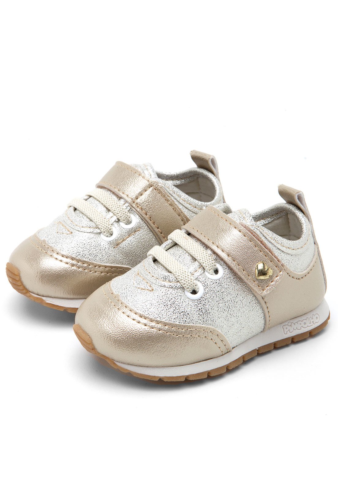 tenis dourado pimpolho