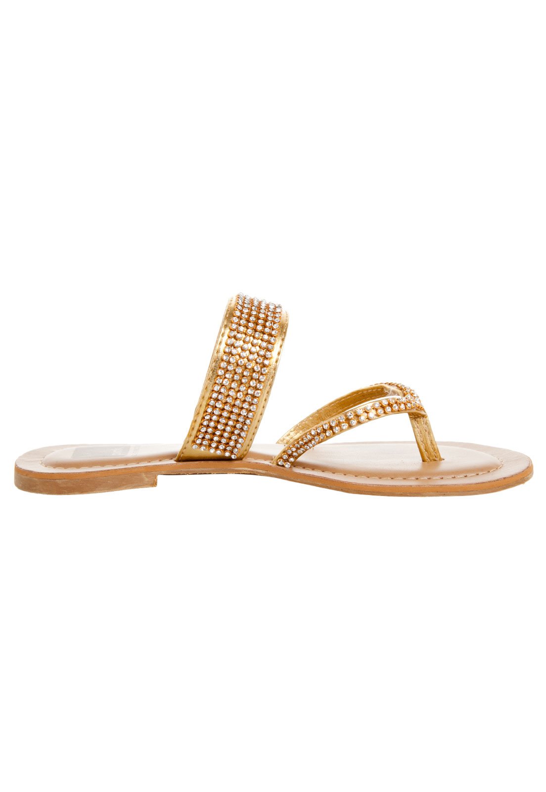 Rasteira Pink Connection Fashion Dourada - Compre Agora | Dafiti Brasil