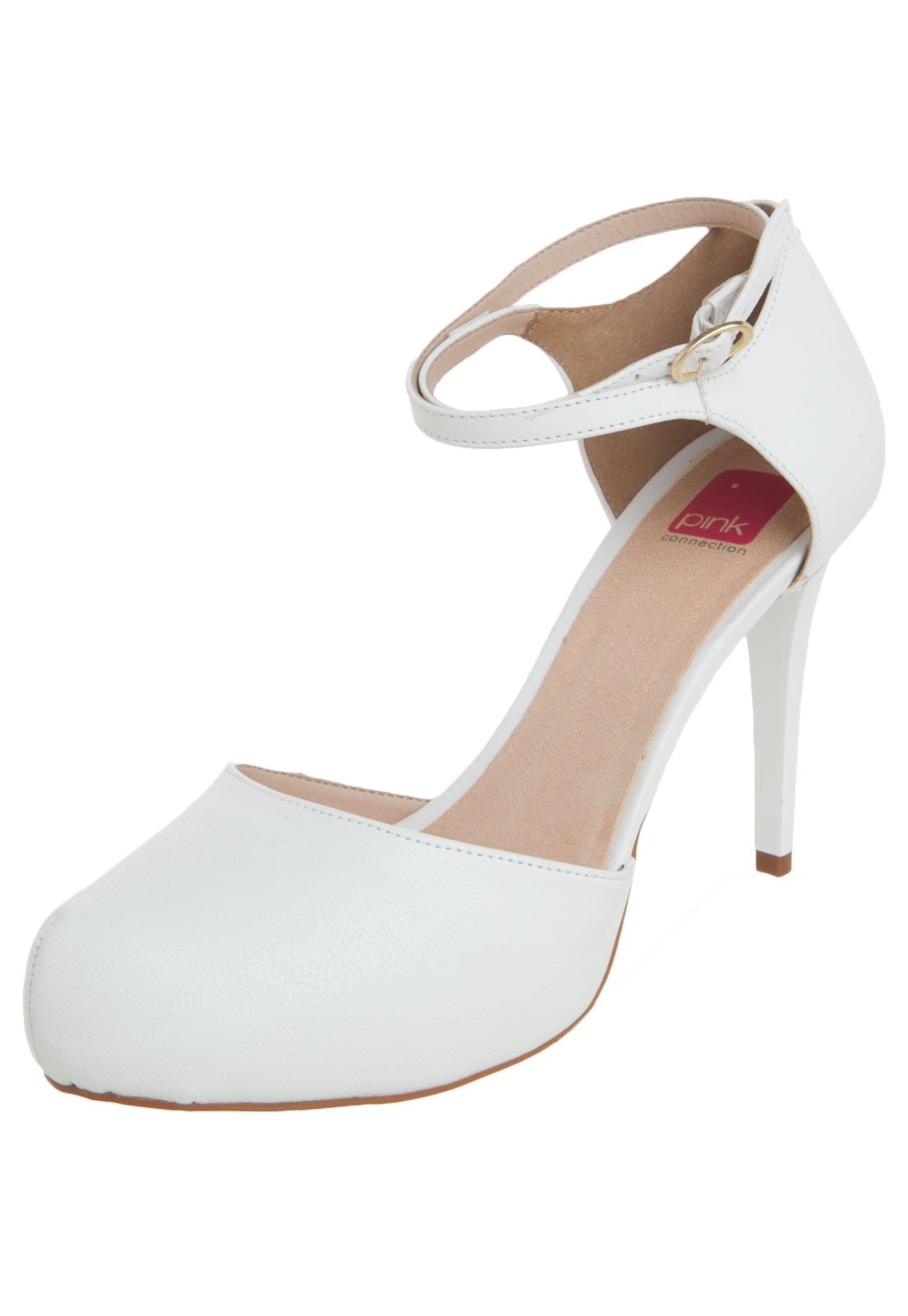 scarpin meia pata branco