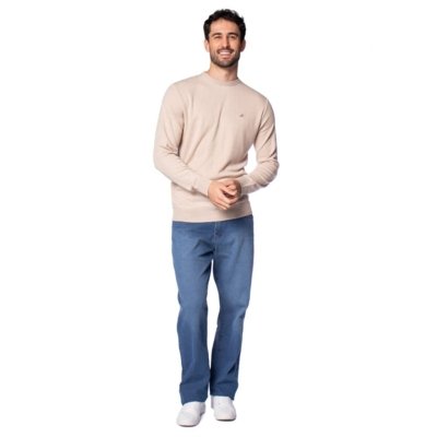 Calça Jeans Masculina Pitt Reta New Basic Azul