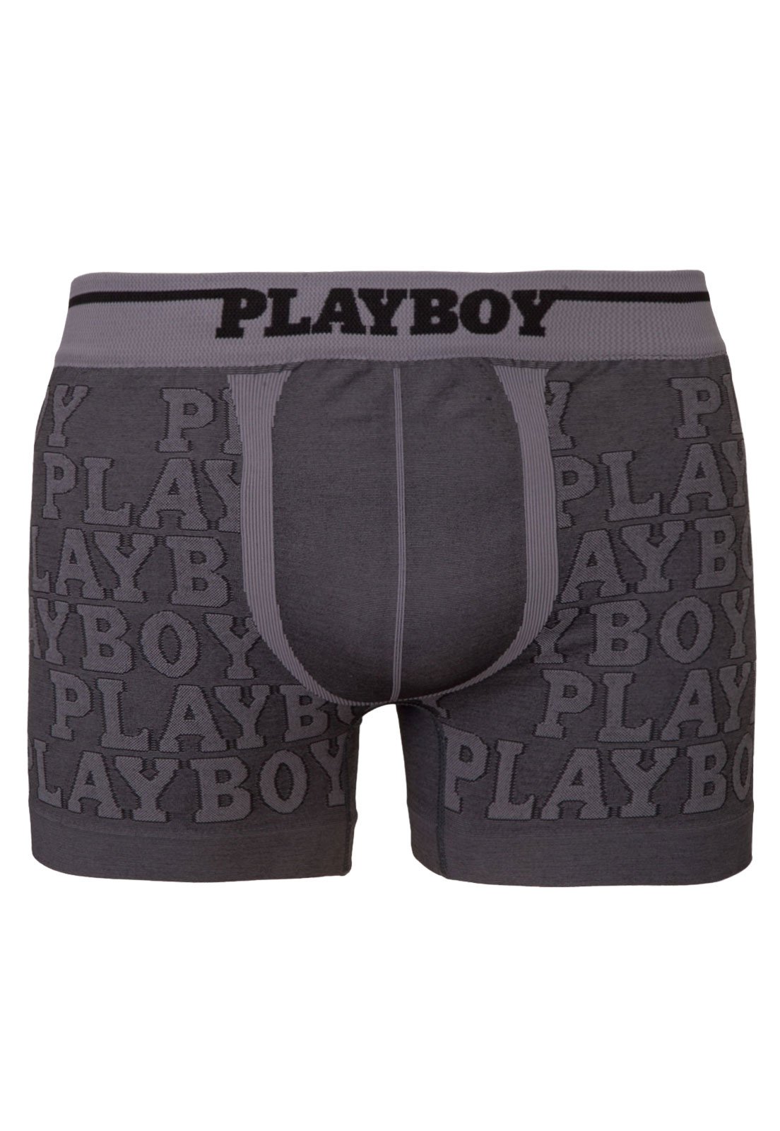 Cueca Boxer Playboy Style Cinza - Compre Agora | Dafiti Brasil