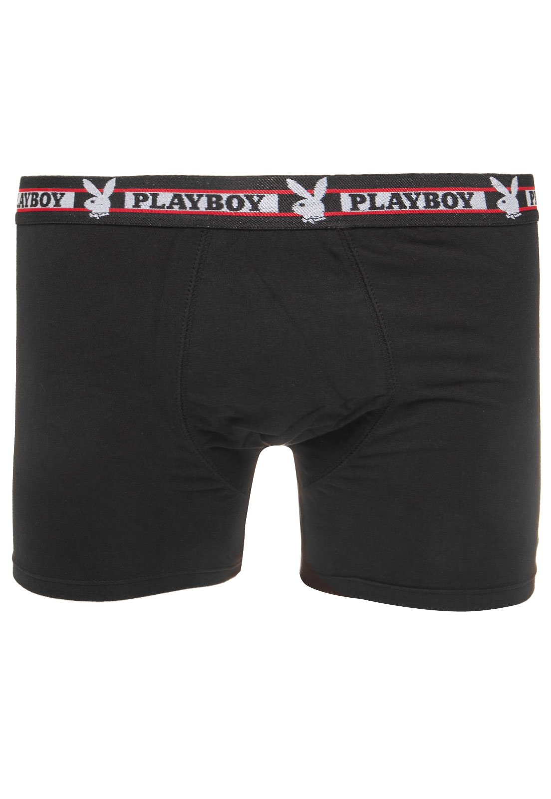 Cueca Playboy Boxer Cotton Preta - Compre Agora | Dafiti Brasil