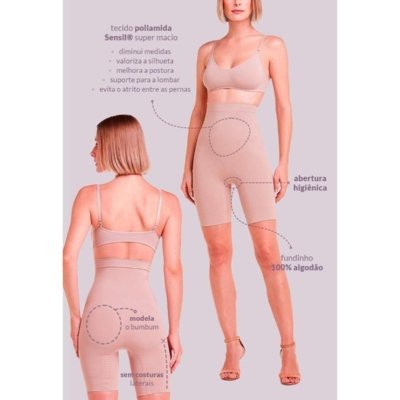 Bermuda Modeladora Abdominal Base Incolor