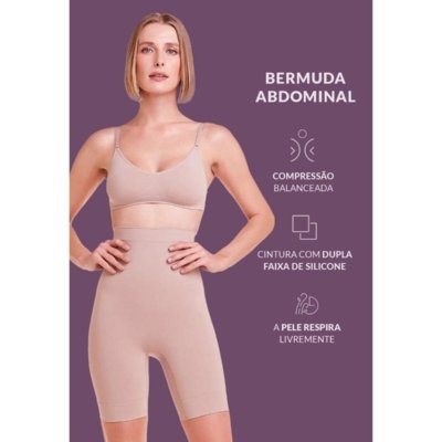 Bermuda Modeladora Abdominal Base Incolor