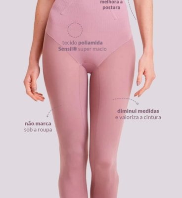Calça Plie Capri Modeladora Amazônia Control Boto Incolor