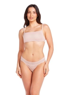Calcinha Fio Em Renda Paris Champagne Incolor