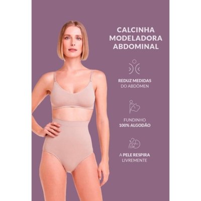 Calcinha Modeladora Abdominal Base Incolor