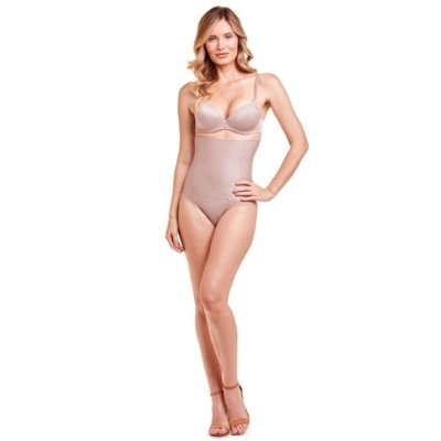 Calcinha Modeladora Abdominal Com Renda Blush Incolor