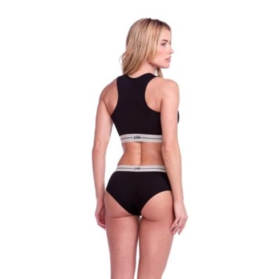 Calcinha Plie Lettering Boxer Black Incolor