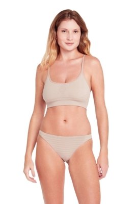 Calcinha Tanga Listrado Fun Base Incolor