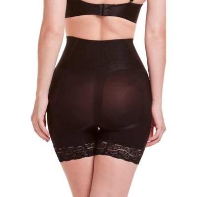 Short Modelador Abdominal Com Renda Black Incolor