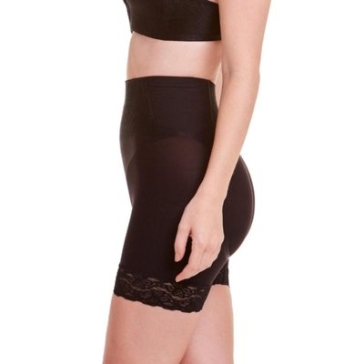 Short Modelador Abdominal Com Renda Black Incolor